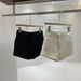 Women's White High-Waisted Wool Shorts Slimming Versatile Casual Straight Leg Bodycon Hot Pants for Autumn/Winter 2025 New Style_ecoleips.com