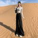 Retro Straight Jeans For Women, Spring And Autumn 2024 Popular Style, Versatile, Slimming, Drapey Wide-leg Floor-length_ecoleips.com