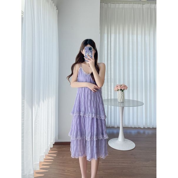 Autumn New Korean Fashion With Strap Cake Skirt And Denim Jacket Two-Piece Set Maternity Dress_ecoleips.com