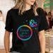French Girls Bachelorette EVJF Party T-Shirts Rainbow Diamond Ring Graphic Future Bride Team Short Sleeve Tees For Bridal Shower_ecoleips.com