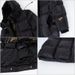 Premium Black & Gold Goose Down Coat – Unisex Long Parka With Detachable Hood (96% White Goose Feather, 5 Sizes)_ecoleips.com