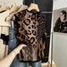 Women's Clothing Retro Round Neck Vest Spring New Wild Leopard Print Loose Sleeveless Knitted Sweater Unique Fashion_ecoleips.com