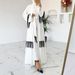 Muslim Dress Women Elegant Middle Eastern Abaya Jacket – Embroidered Tassel Detail Modest Muslim Women’s Fashion_ecoleips.com