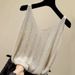 Women's Clothing V Neck Camisole Spring New Style Hot Diamond Loose Suit Inner Top Sleeveless Bottoming Shirt_ecoleips.com