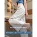 Petite High-Waisted Wide Leg Jeans Women's Loose Fit Slimming Design Cropped Straight Leg Pants White New Spring/Summer Style_ecoleips.com