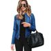 Women's Clothing Women's Autumn Winter Fashion Leather Suit Small Jacket Style Long Sleeve For Formal & Casual_ecoleips.com