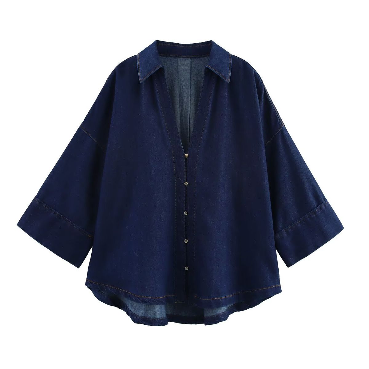 Women's Clothing ZARZ Oversized Denim Shirt & Wide-Leg Jeans Set – 90s Vintage Relaxed Fit Two-Piece Outfit_ecoleips.com