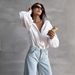 Verve 2025 Women's Lazy Style Elegant Commuting Versatile Round Neck Lantern Sleeve Shirt Women_ecoleips.com