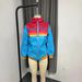 Trendy Zip-Up Hooded Jacket - Women’S Cropped Quilted Coat With Color-Block Design (Black/Blue-Red, Xs-Xxxl)_ecoleips.com
