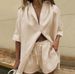 Women's Solid Color Single-Breasted Short-Sleeved Shirt And Shorts Set Casual Loose Fashion Suit Cross-Border New Foreign Trade_ecoleips.com