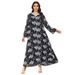 Women’s Clothing Muslim Women's Thin Dress Embroidery Large Size Loose Large Swing Islamic Robe_ecoleips.com