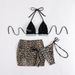 foreign Trade Bikini Swimwear 2025 New European And American Leopard Print Lace-up Sexy Swimsuit Women's_ecoleips.com