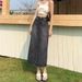 Women's Clothing Denim Skirt Spring High Waist Hip Skirt New Retro Straight Loose A Line Mid Length Skirt_ecoleips.com