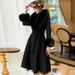 Luxury Double-Faced Cashmere Coat With Fox Fur Collar - Slim Fit Long Trench Coat In Wine Red, Black & Pastel Yellow_ecoleips.com