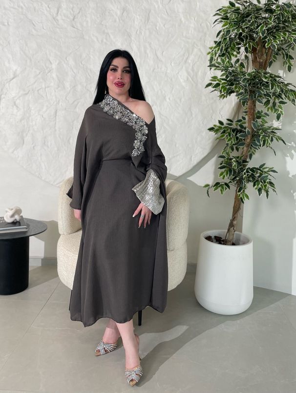Women's Clothing Women's Lace Kaftan Robe Two Piece Set Autumn/Winter Party Wear For Formal & Casual For Women_ecoleips.com