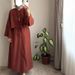 Muslim Women's Fashion Tie Waist Loose Top And Skirt Set Casual Polyester Spring 2026 Women's Clothing_ecoleips.com