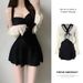 Women's High-End Two Piece Swimsuit Set Conservative Flattering Slimming Long Sleeved Sun Protective One Piece Dress Style For Hot Springs_ecoleips.com