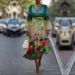 Women's V-Neck Dress Summer Fashion Floral Puff Sleeve Dress_ecoleips.com
