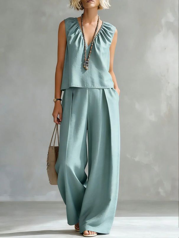Women's Clothing Women's Sexy Urban Shirt Set Sleeveless Trouser Set For Formal & Casual For Women Sexy Urban Shirt_ecoleips.com
