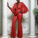 Women's Clothing Sequined Sexy Deep V Backless Jumpsuit Pants_ecoleips.com