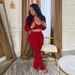 TW492 Cross-Border European And American Women's Fashion Hot-Selling Three-Piece Set Solid Color Sexy Waist-Exposing_ecoleips.com