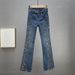 Women's Clothing Fashion Autumn Cotton Elastic High Waist Slim Fit Hot Diamond Split Flared Pants Trousers_ecoleips.com