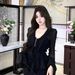 Gentle Style Women's Suit With Ruffled Bell-sleeve Shirt And High-end Summer Slim-fit Sexy Skirt Two-piece Set_ecoleips.com