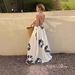 Women's Sexy Floral Print Dress European And American Style Backless Halter Loose Long Gown for Vacation Independent Website Elegant Classy_ecoleips.com