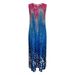 2026 Spring New French Retro Printed Pleated Dress For Women, Tie-Waist Slimming High-Waisted Vacation Style_ecoleips.com