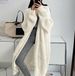 Women's Clothing Women's Oversized Long Cardigan Sweater - Soft Knit Open Front Coat, Loose Fit Long Sleeve Wrap, Elegant V-Neck For Fall & Winter_ecoleips.com