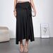 Women's High Waist Slim Fit Bodycon Skirt Autumn New Style Wooden Decor with Flowing Ribbons European And American Cross Border E-commerce_ecoleips.com