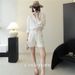 Elegant Linen For Women, Sun-Protective Cardigan, Summer Thin Loose-Fit French Cotton-Linen White Shirt_ecoleips.com