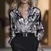 2025 New Cross-Border M High-Elastic Satin Leopard Print Spring/Autumn Casual Loose Shirt European And American Women's_ecoleips.com