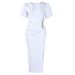 Elegant V-Neck Long Evening Dress With Rhinestone Detail - African-Inspired Formal Gown For Women, High Waist Bodycon Dress For Parties_ecoleips.com