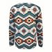 Standard Autumn Full-Width Geometric Pattern Printed Casual Versatile T-Shirt E-Commerce One_ecoleips.com