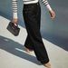 Women's Black Wide Leg Jeans Fashionable Design Casual Style Perfect For Autumn Available_ecoleips.com