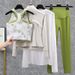 Women's Clothing Printed Yoga Suit Gym Yoga Pants Vest Pilates Suit_ecoleips.com