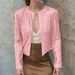 2025 Spring European And American Cross-Border Hot-Selling Round Neck Long Sleeve Solid Color Cardigan Casual_ecoleips.com