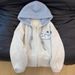 Korean-style Retro Embroidered Snowman Fleece-lined Hooded Cardigan Sweatshirt For Women, Autumn And Winter, High-end,_ecoleips.com