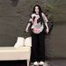 Women's Clothing Style Women's Summer Casual Two Piece Set Short Sleeved T Shirt And Slimming Wide Leg Pants Design_ecoleips.com