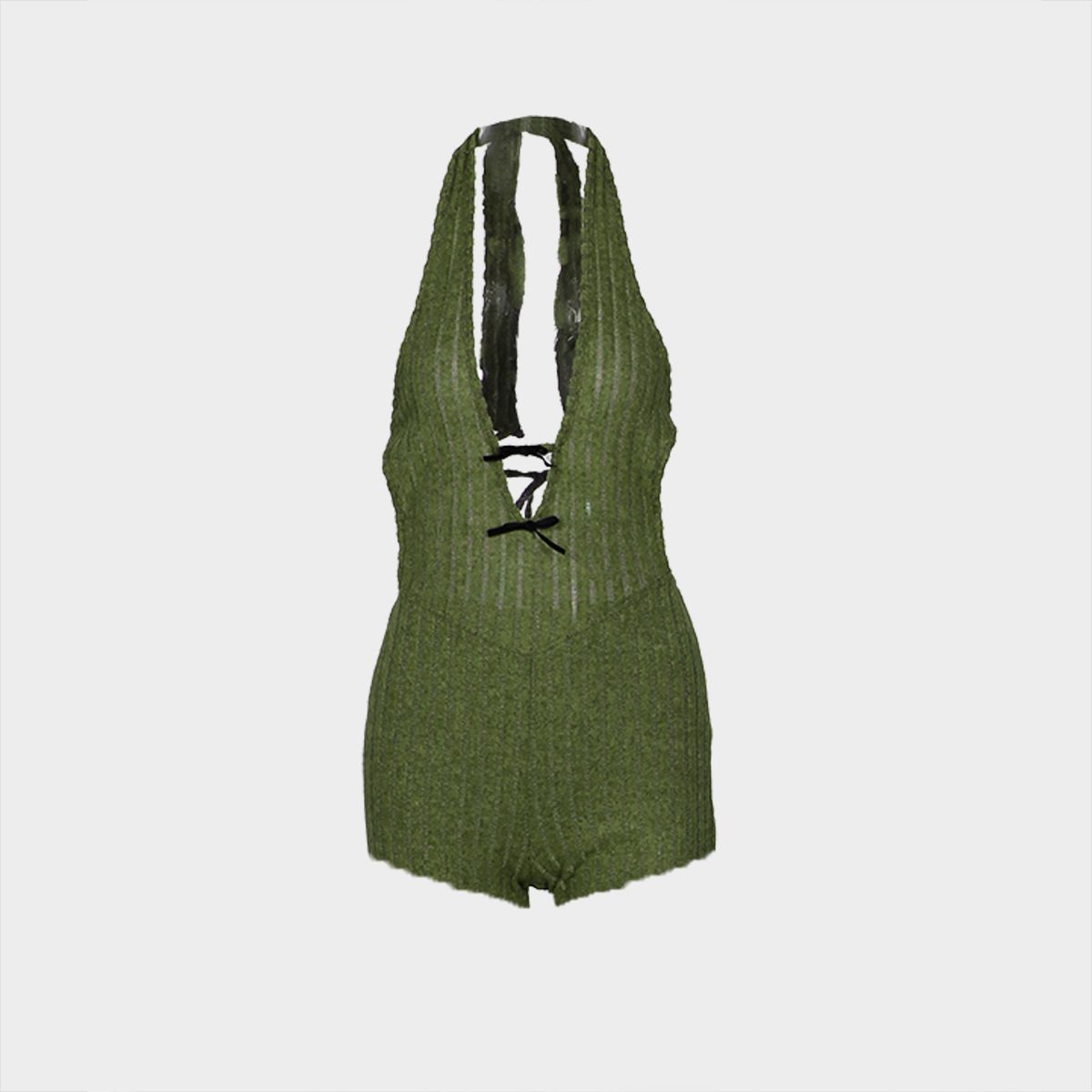 Women's Clothing Halter Neck Slim Fit Lace Up Backless Sexy Hot Girl Jumpsuit Flared Jumpsuit_ecoleips.com