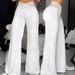 Women's Clothing High Waist Casual Pants Pleated Hollow Water Ripple Wide Leg Pants Women's Trousers_ecoleips.com