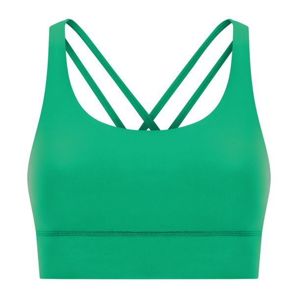 New Dropshipping Nude Feel Sports Bra With Cross Back Sexy Design, Fitness Running Shock Absorbing Yoga Bra_ecoleips.com