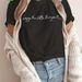 European And American Cross-border Foreign Trade Women's Fashion Letter Print Round Neck Short-sleeve T-shirt Top_ecoleips.com