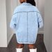 Women's Sleeveless Shawl Denim Jacket Loose Fit European And American Street Fashion in Stock Various Sizes_ecoleips.com