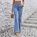 Women's Clothing Ins Elastic Casual All Match Straight Denim Trousers_ecoleips.com