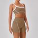 Women's Clothing Nude Tight Outdoor Sports Underwear Women's Strap Contrast Color Suit Sling Yoga Clothes_ecoleips.com
