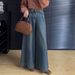 Trendy Straight-leg Jeans For Women, Summer Loose Fit, Petite Retro High-waisted, Drapey, Slimming, Wide-leg, Long_ecoleips.com