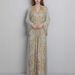 Modest Abaya Dress Luxury Embroidered Maxi Dress With Crystal Beading – Elegant V-Neck A-Line Gown For Women, Modest Long Sleeve Evening Dress_ecoleips.com