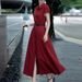 2026 New Spring Women's Clothing, Cross-Border European And American Des, Slim-Fit Elegant Solid Color French Long_ecoleips.com